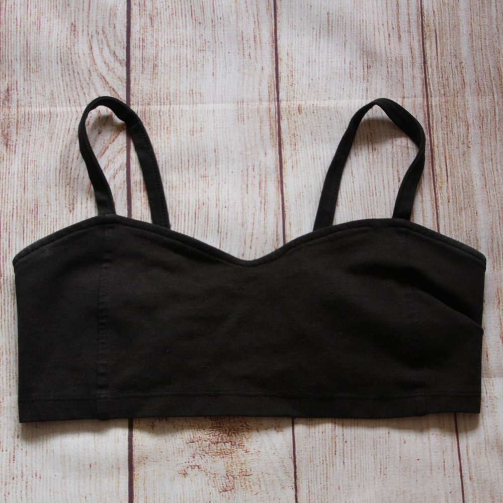 Cropped Black Tank Top
